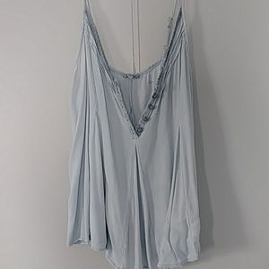 Dusty blue spring top